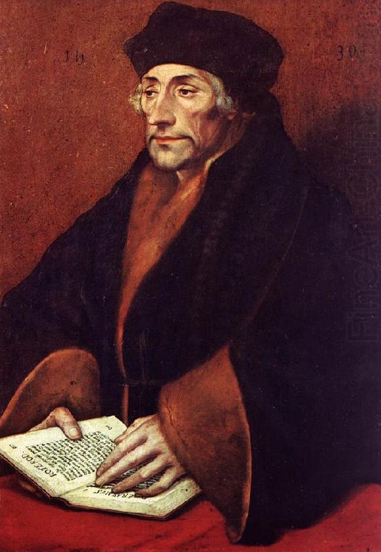 Portrait of Erasmus of Rotterdam sf, HOLBEIN, Hans the Younger